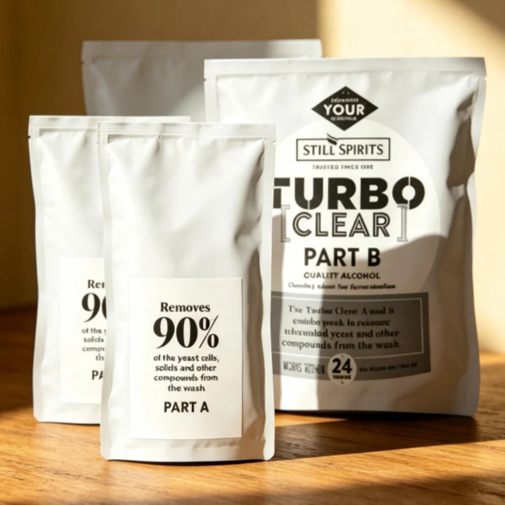 Still Spirits Turbo Clear 130g Finings Agent for Distilling Alcohol Efficient Wine Clear Powder for Home Brewing Clarification