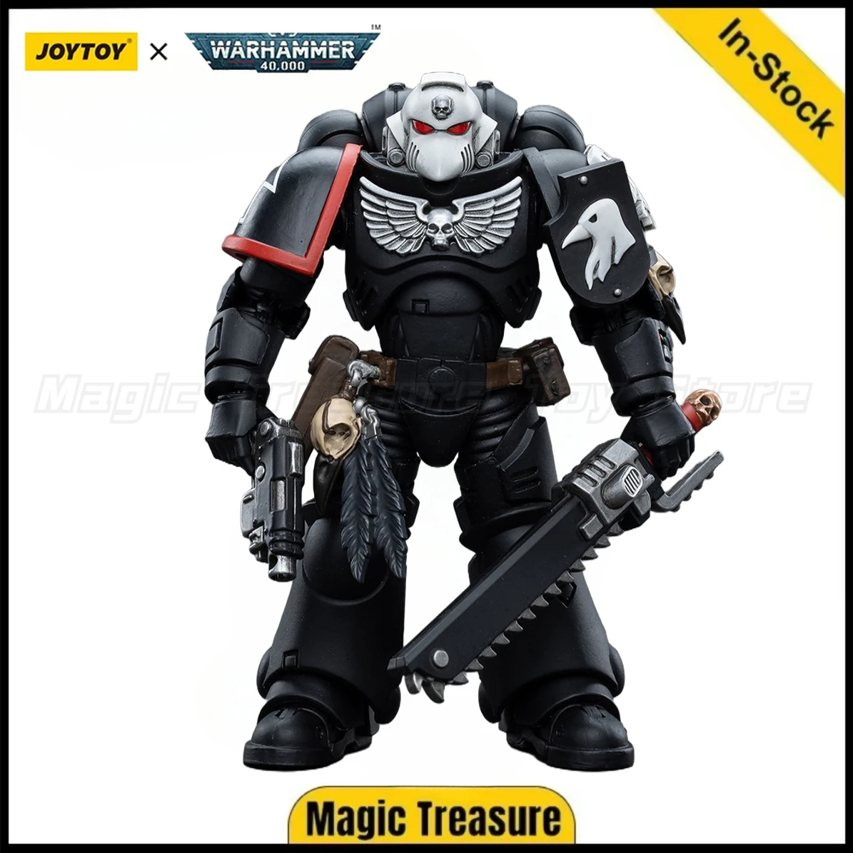 

【In Stock 】JOYTOY 1/18 Action Figure Warhammer 40K Raven Guard Intercessors Sergeant Rychas Figures Anime Toys