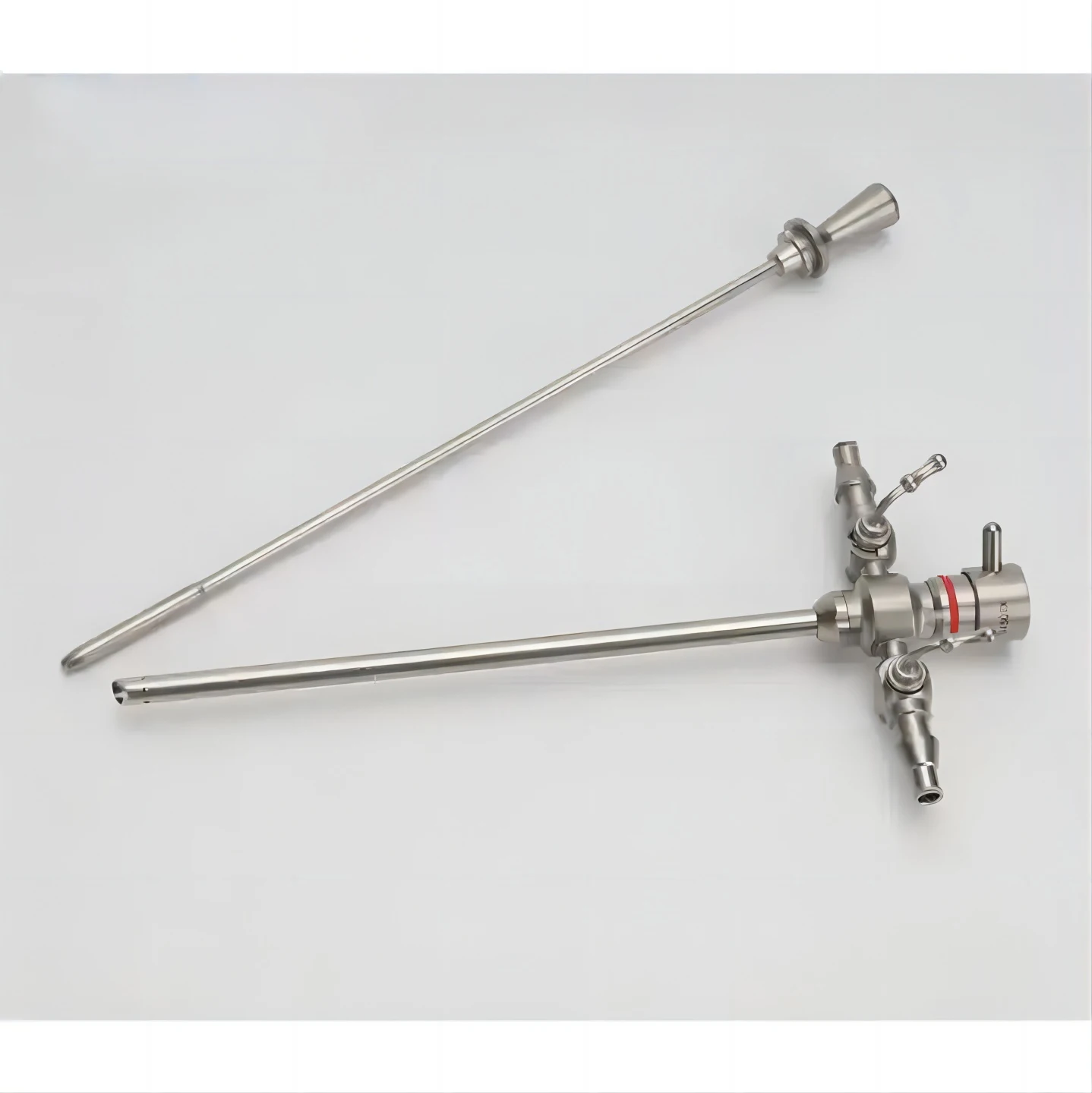 Instrumentos, endoscopio rígido con funda y trocar de 4 mm