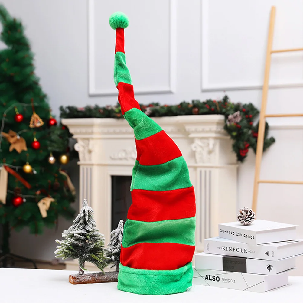 

1Pcs Christmas Lengthen Hat High Quality Party Decoration Xmas Cap Funny Xmas Hat Warm Party Prop Christmas Adornment