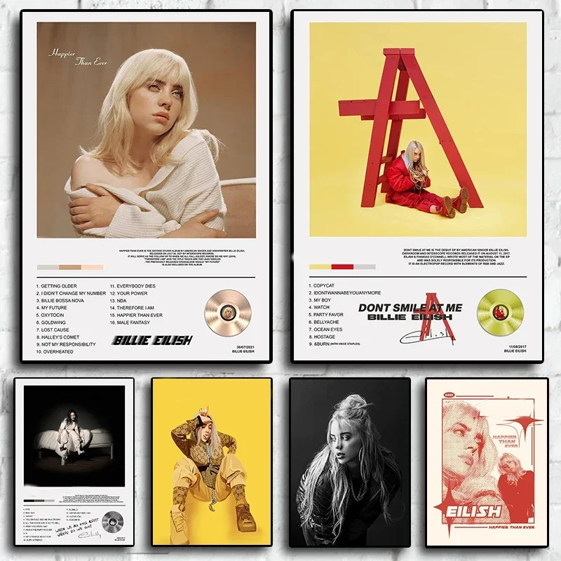 غلاف ألبوم موسيقى الراب ملصق ، مغني الراب الجمالي ، الهيب هوب ، الروك ، قماش ، جدار الفن ، مثالية لديكور الغرفة #1