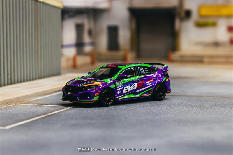 Tarmac Works 1:64  Civic Type R FK8 EVA Racing Model Car