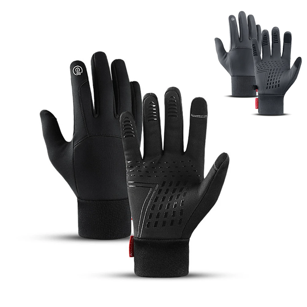 Winter Gloves for Men Women Thermal Warm Fleece Glove Outdoor Cold Touch Waterproof Antislip Cycling Bike Motorcycle Ski Gloves