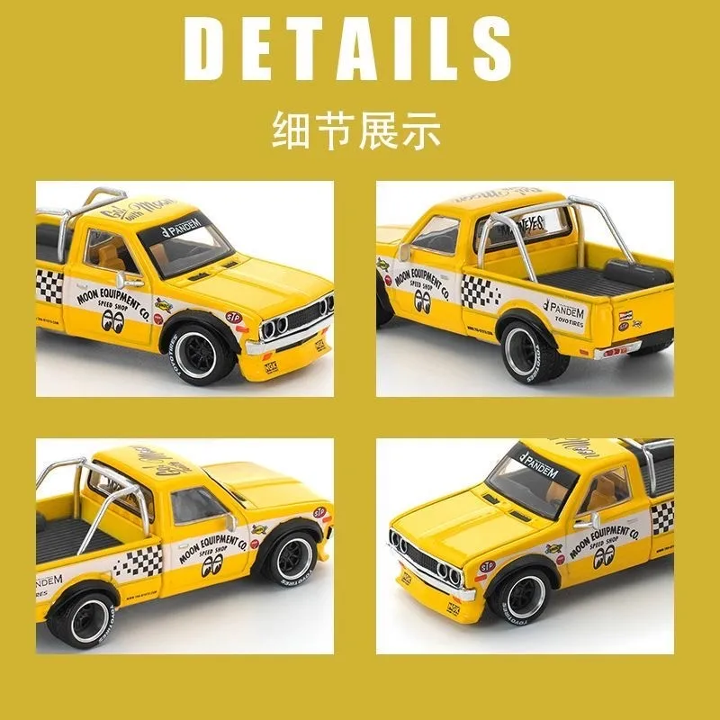 Xcartoys&POPRACE 1/64 PANDEM DATSUN 620 Moon Eye Diecast Car Model Alloy Simulation Collection Toy Gift For Boys#peetyeee