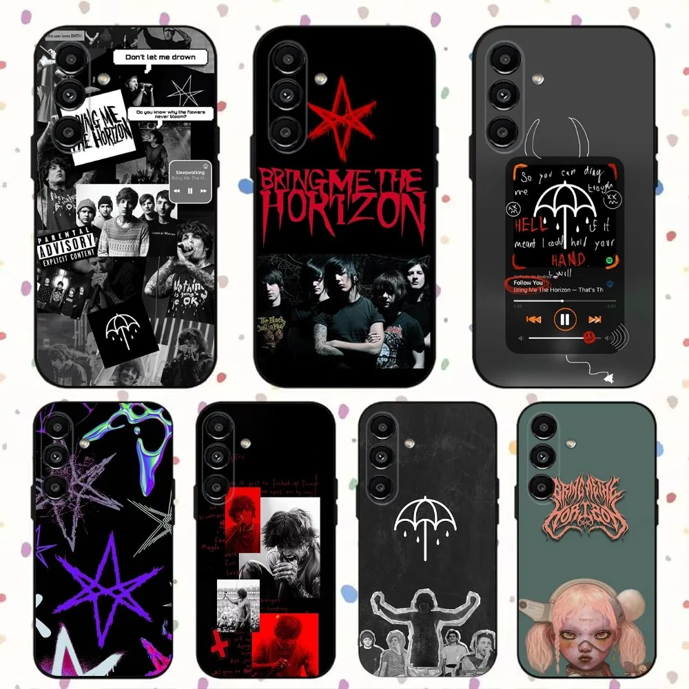 Bring Me The H-Horizons BMTH Phone Case For Samsung S24,S21,S22,S23,S30,Ultra,S20,Plus,Fe,Lite,Note,10,9,5G Black Soft Cover