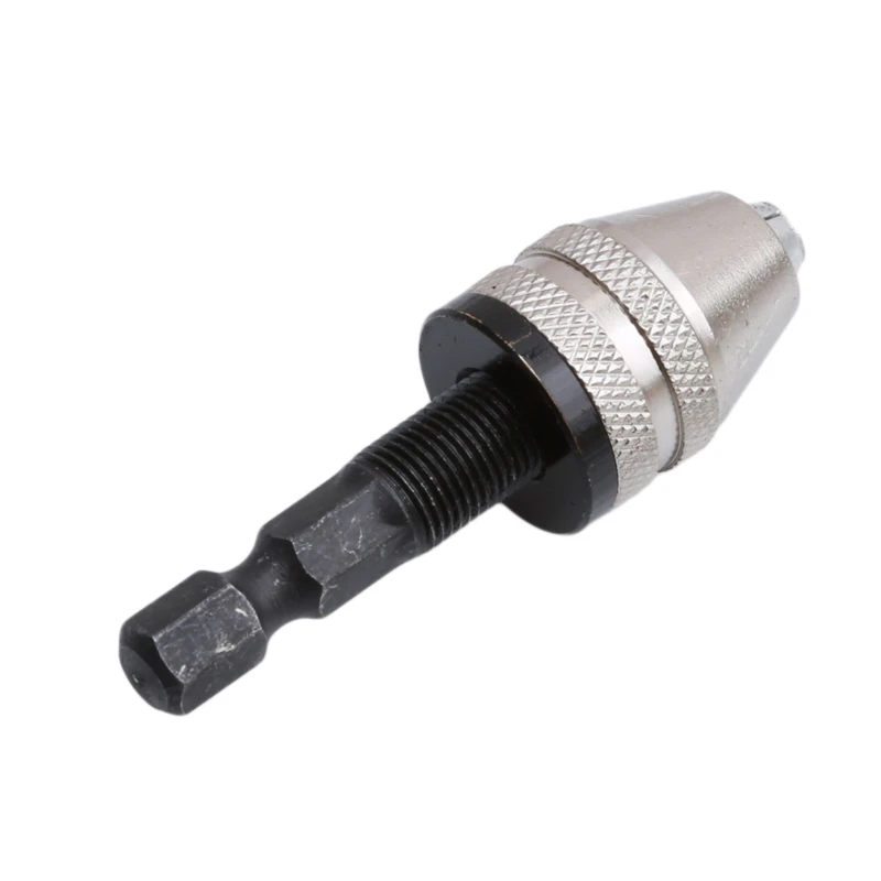 Hex Drill Bits Adapter Keyless Shaft Chuck Clamp 0.3-3.6 mm Electric Motor Shaft Mini Chuck Fixture Hex Shank Drill