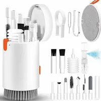 20-in-1 Cleaner Kit Computer Keyboard Brush Earphones Cleaning Pen Screen Cleaning Spray Bottle Set Cleaning Tools Keycap Puller