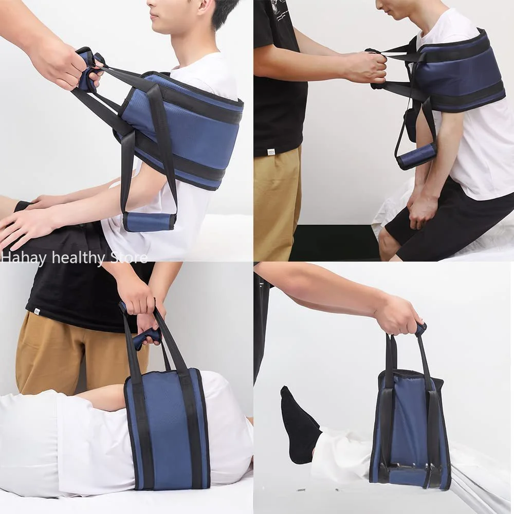 Transferência paciente elevador Sling para idosos, Bedridden Shift Band, WC Mobility Aids e Equipamentos, Sem deslizamento