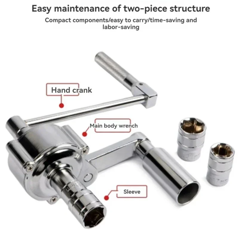 

Модернизированный автомобильный шиномонтажный ключ, инструмент для замены винтов, экономичный ключ для внедорожников, инструмент для замены шин с крестообразной втулкой принудительной силы