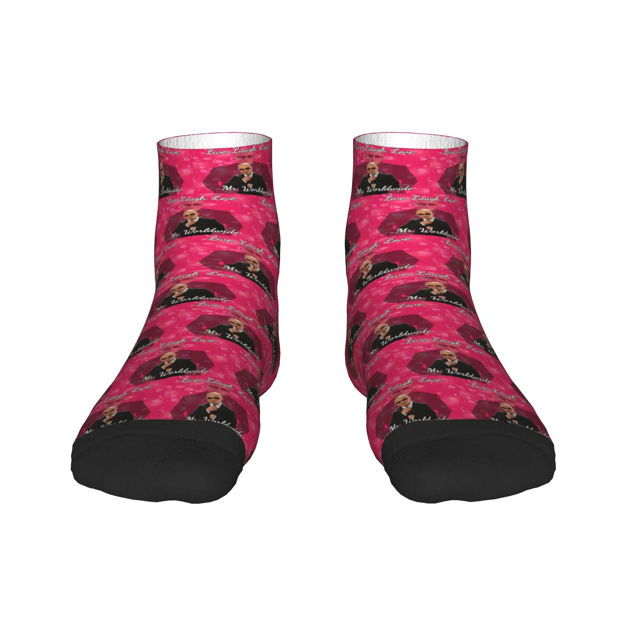 

mr worldwide live laugh love Socks Harajuku Super Soft Stockings All Season Socks Accessories for Unisex Christmas Gifts