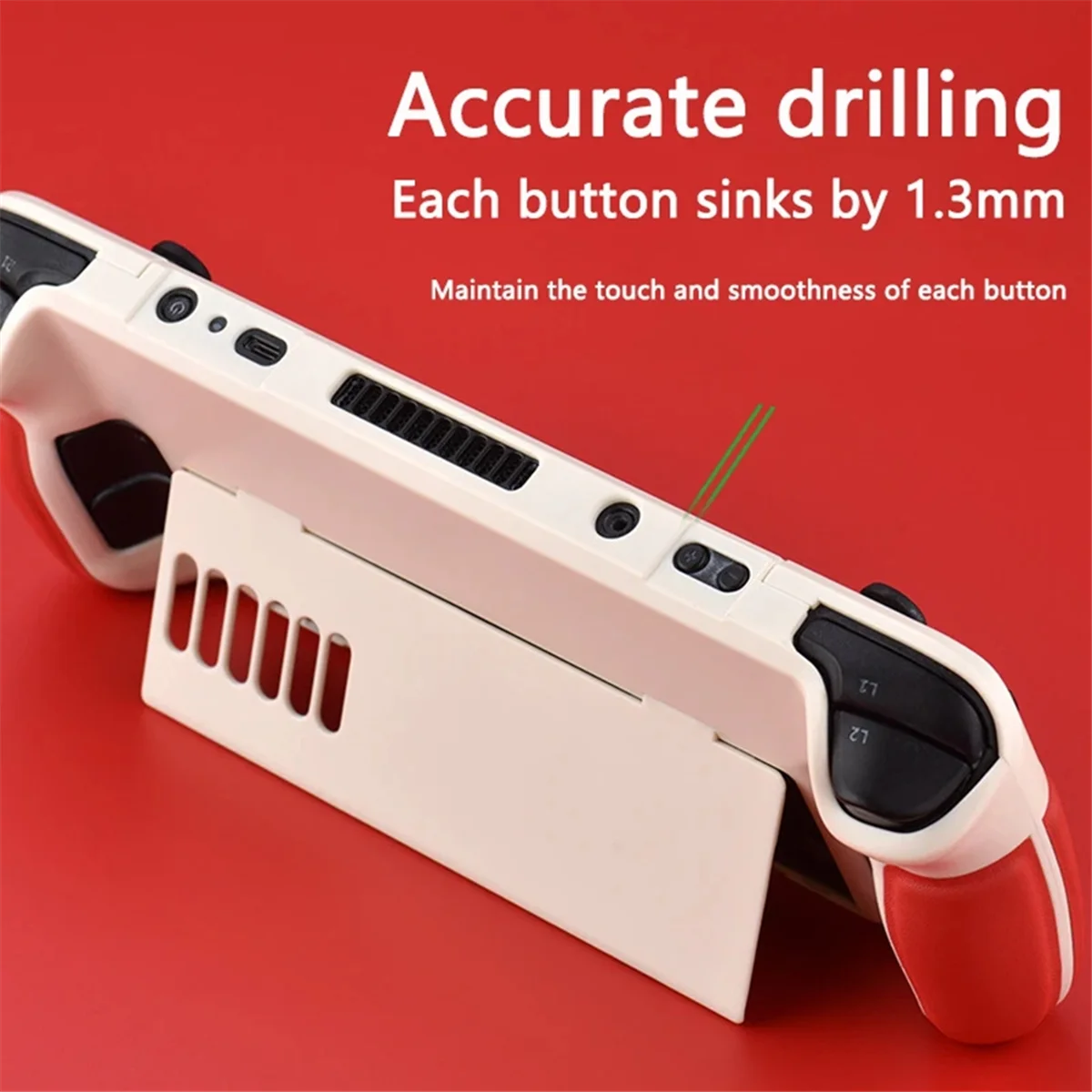 Funda protectora para piel de vaca, envoltura completa, agarre protector, cubierta antideslizante, soporte de carcasa dura D