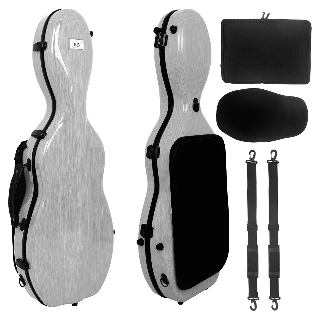 4/4 Size VB-30 Violin Box Violin Composite Case Light Body Bag with Music Score Bag  Available in Pink/Black/Silver Violin Parts