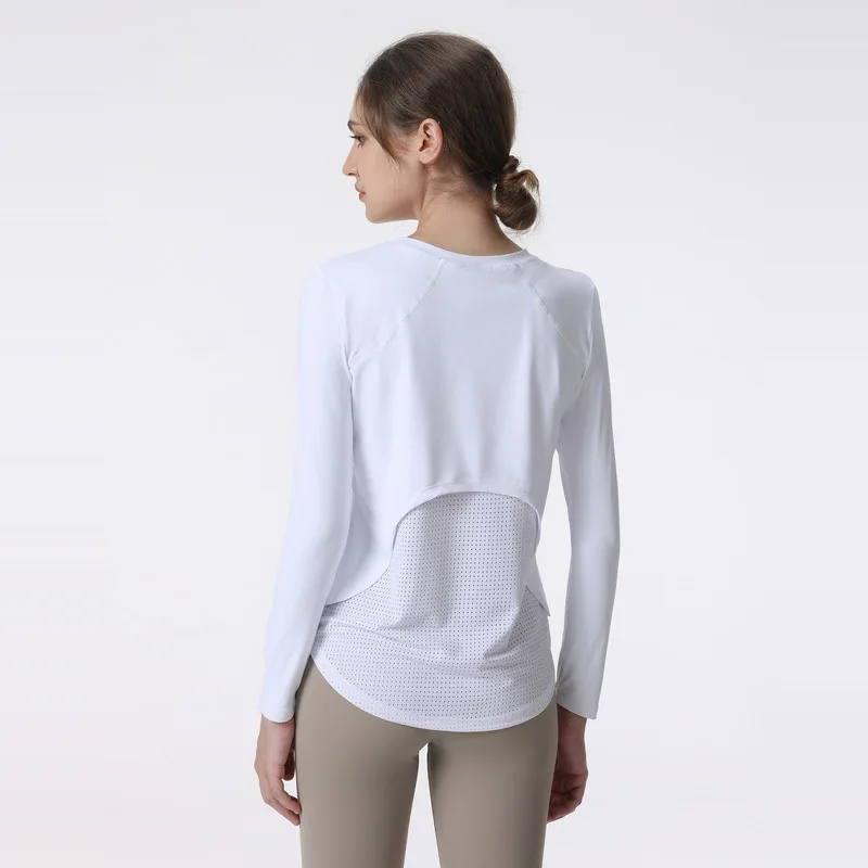 Long Sleeve Yoga Clothes Women 2025 Sportswear Woman Gym Running Blouses Shirts Sports Tops Fitness T-shirt Gym Clothing Workout