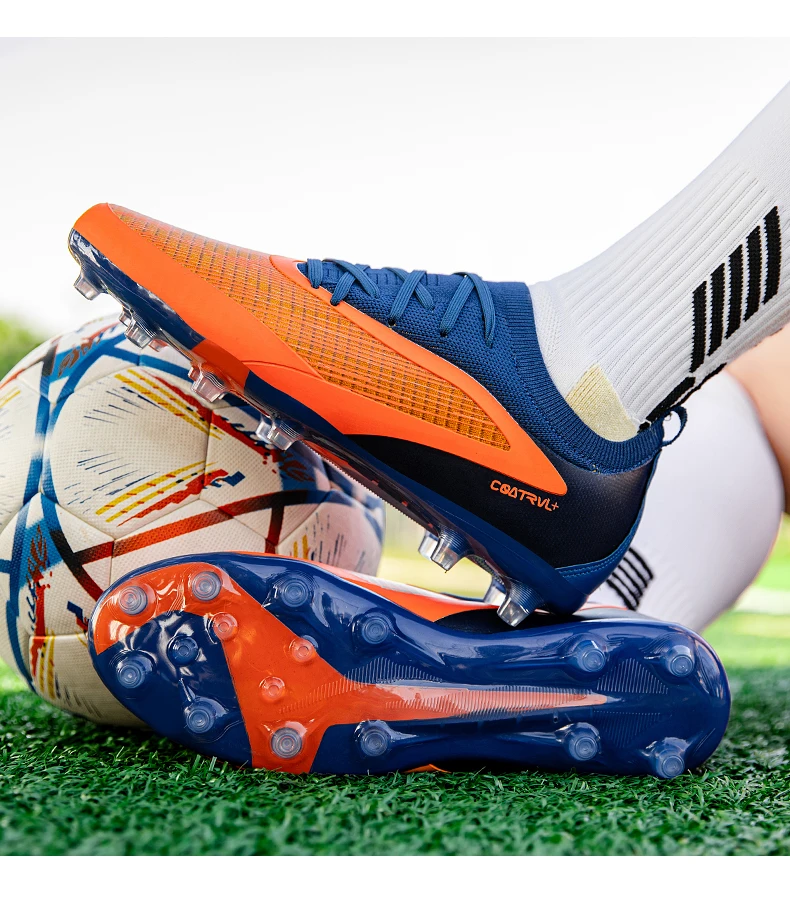 Neue Männer Fußball Schuhe Sport Stollen Erwachsene Atmungsaktive Rutschfeste Fußball Stiefel Outdoor Lange Spikes Training Jungen Spiel Bequem – Detail 9