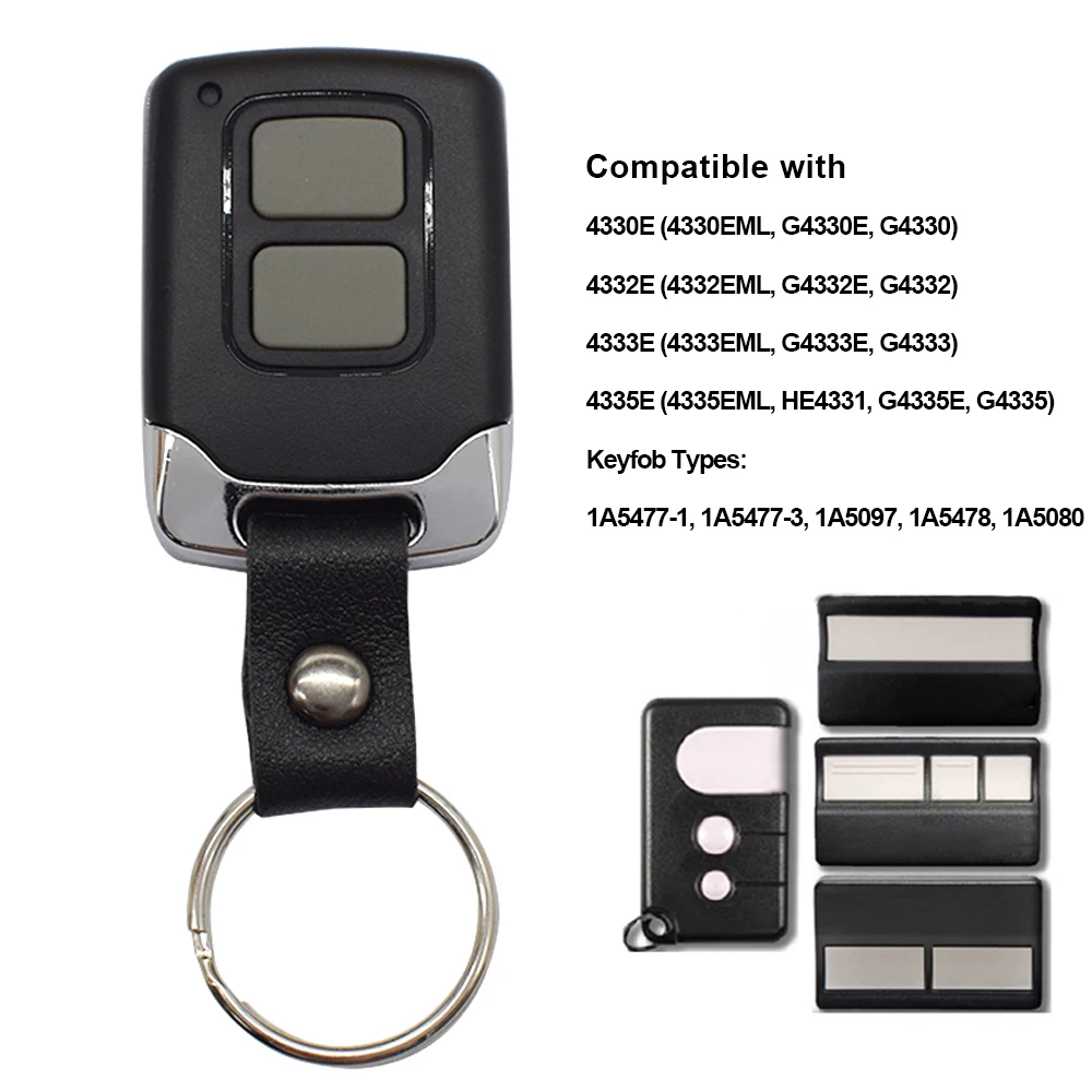 New 4332E 4330E 4333E 4335E Remote Control Garage Door Opener 1A5477-1 1A5477-3 1A5097 1A5478 1A5080 433MHz Rolling Code Keyfob