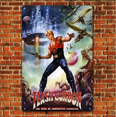 Flash Gordon Movie Metal Poster - Collectable Tin Sign (Size , ;)