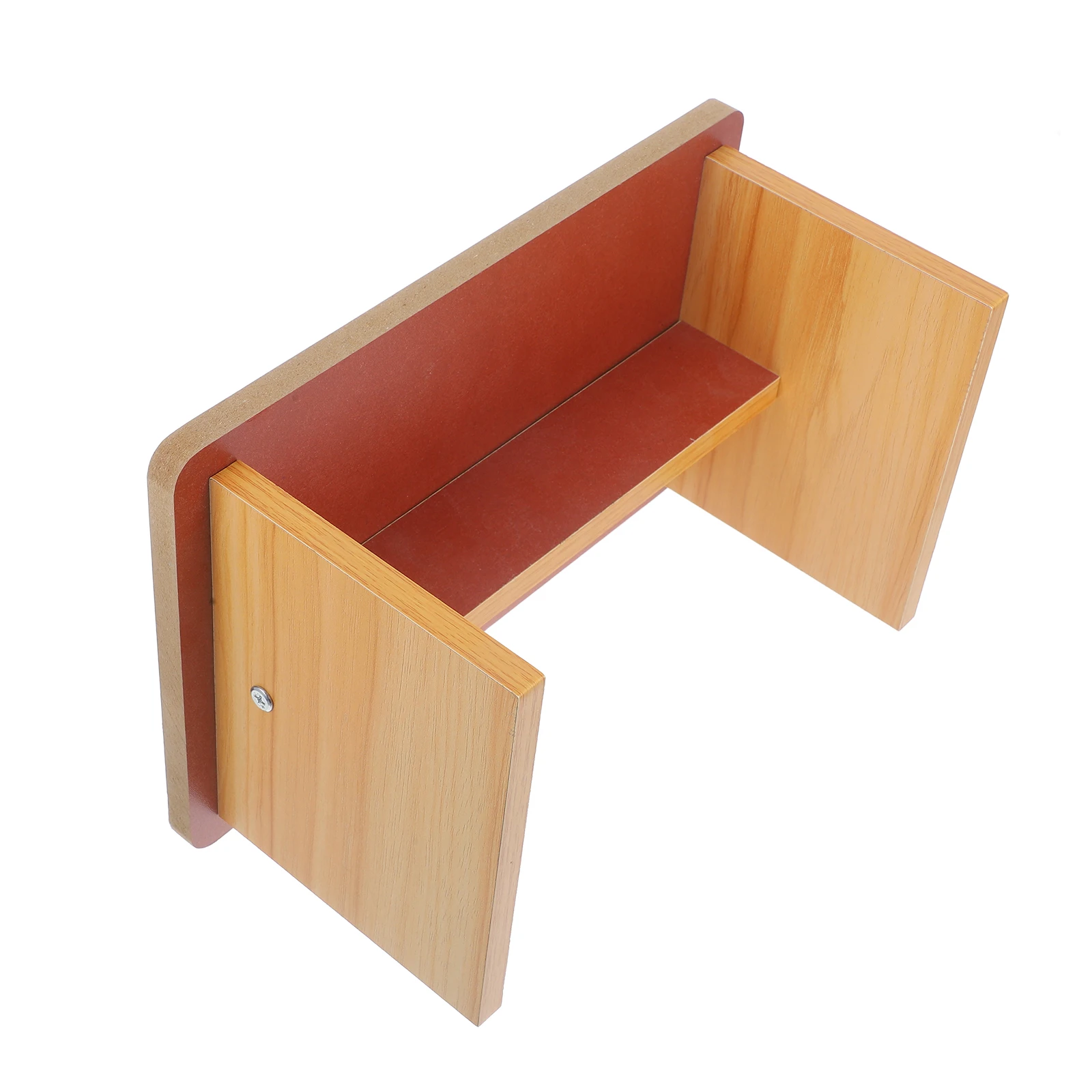 Piede in legno antiscivolo, resistente, portante, portatile, di piccole dimensioni, materiale in legno, gradino confortevole per bagno, WC, ufficio