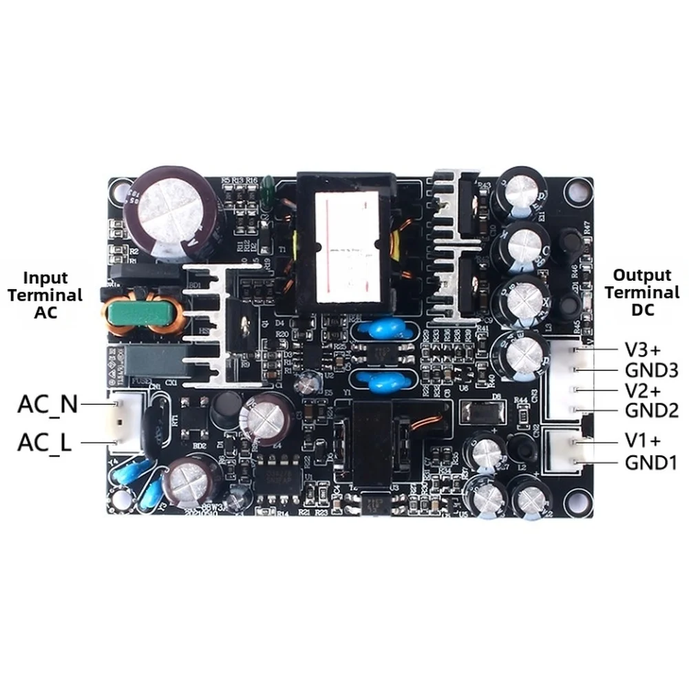 88W AC DC Power Supply Module 5/12/15V Triple Output Isolated Switching Board For Overload/short-circuit Protection  ﻿ ﻿