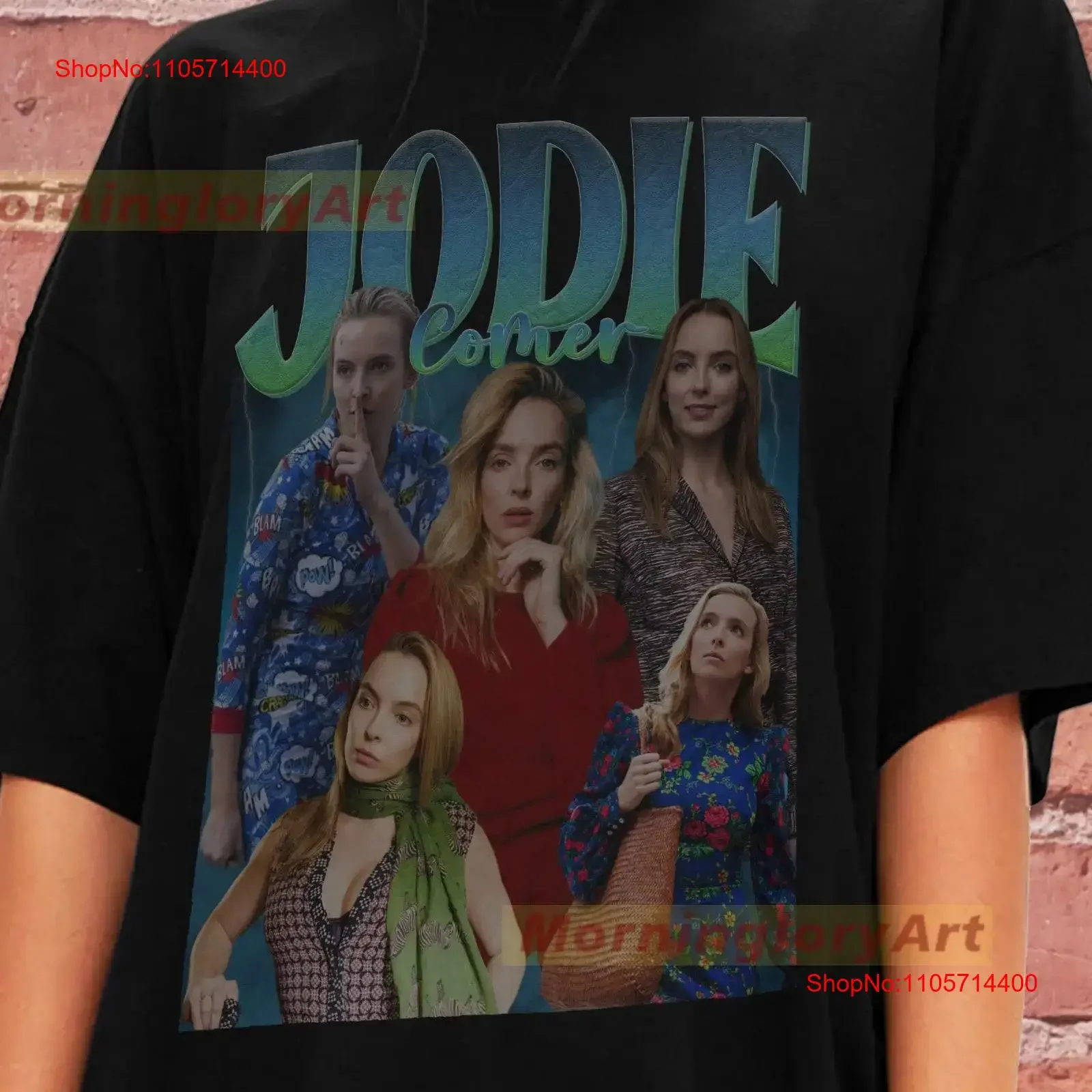 Jodie Comer T Shirt SweaT Sweater Cotton Clothing vintage Washed designer clothes Slightly Versatile Soft Stylish Casual homme