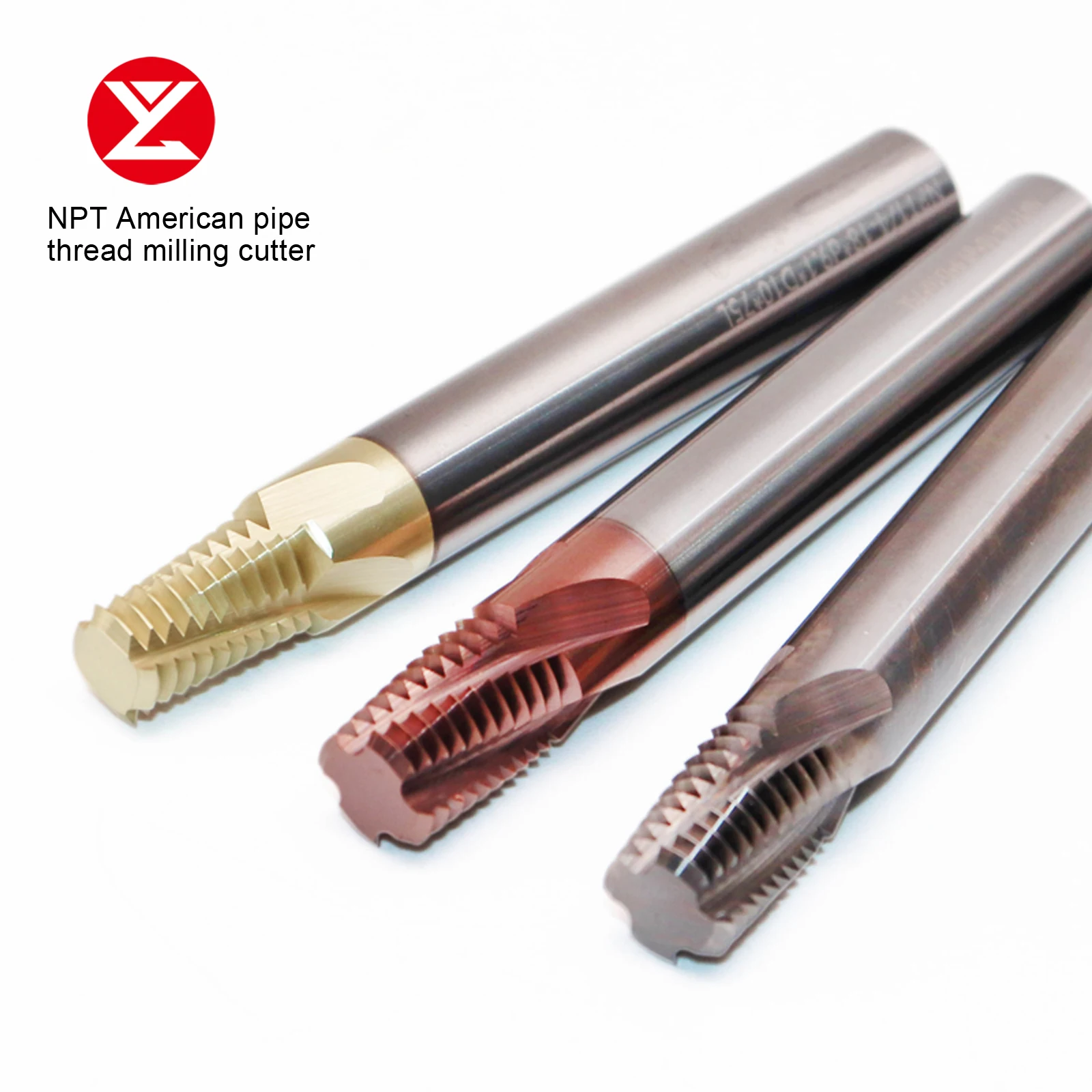 HRC68 Solid Carbide NPT NPTF Full Teeth Thread Milling Cutter tools Tungsten Steel End Mill Machining For Steel