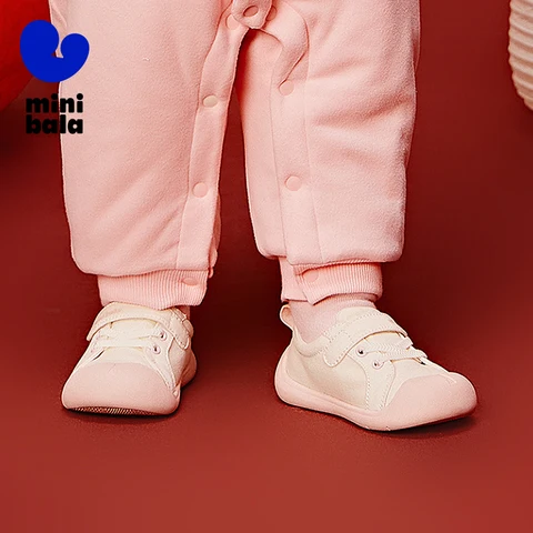 Mini Bala унисекс, детская парусиновая обувь для малышей, противоскользящая, устойчивая к падениям, легкая, новая весна