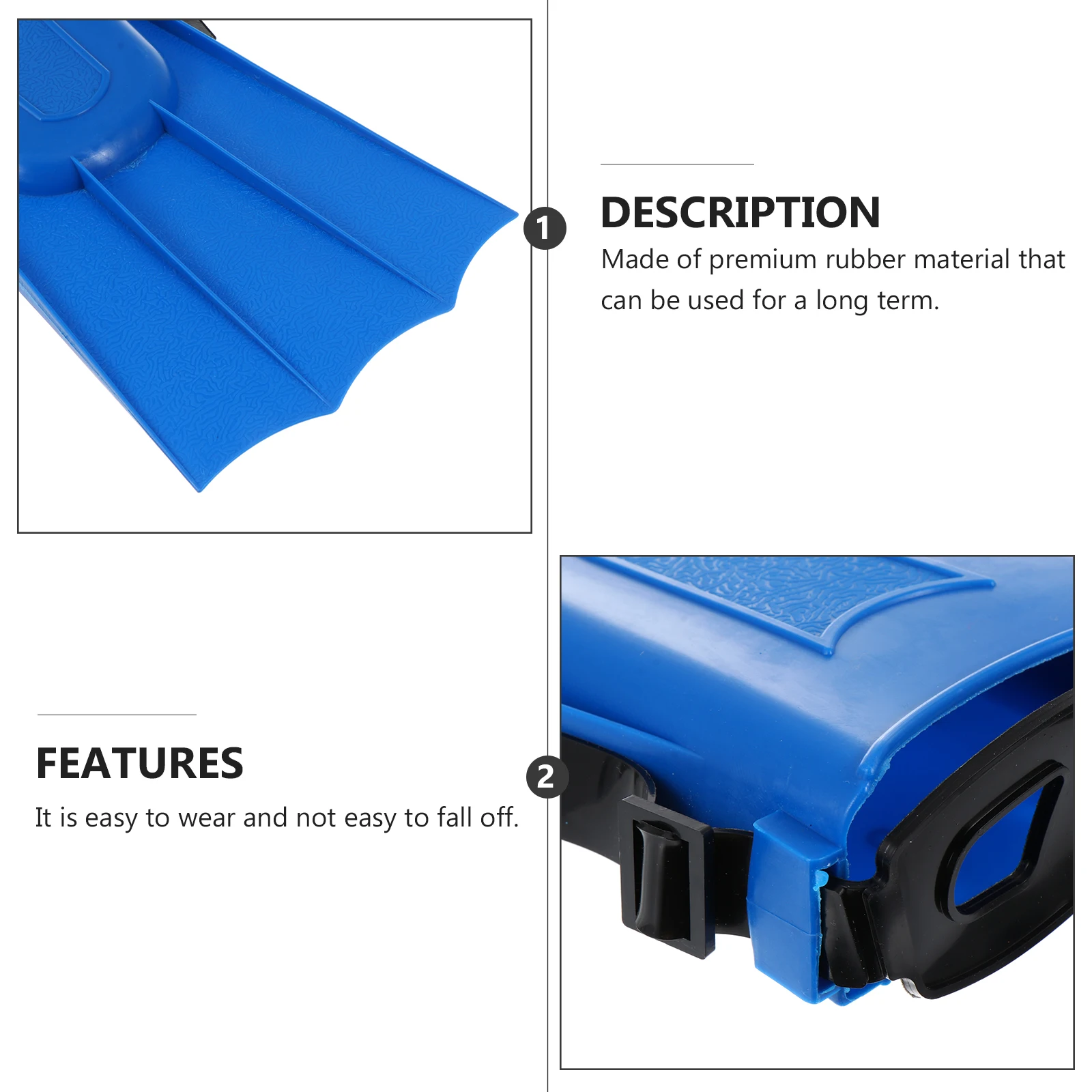 

Durable Flippers Adults Short Blades Non Slip Short Swim Flippers Snorkeling Gear Training Fins Water Sports