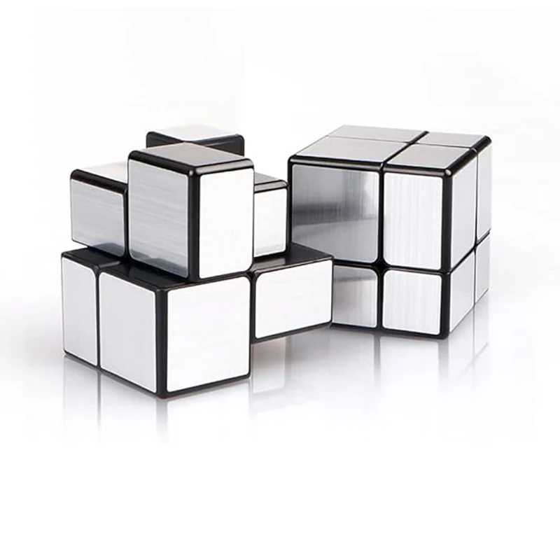 SENGSO Mirror Magic Cube 2x2 Golden Silver Magic Cubo อาชีพปริศนา 2x2x2 ความเร็ว Cube สําหรับของเล่นเด็ก