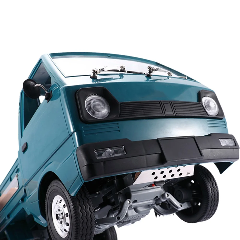 YSUN-para WPL D12 1/10 RC camión coche actualizaciones piezas Metal chasis armadura eje Protector placa accesorios de decoración