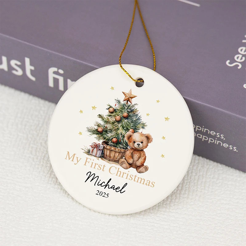 

Personalized Baby's First Christmas Ornament Gift Newborn Gift, Unique Baby's First Christmas Keepsake