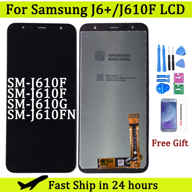 For Samsung  J6 PLUS J610 SM-J610F J610FN LCD display Touch Screen Assembly for Samsung J6 plus lcd screen