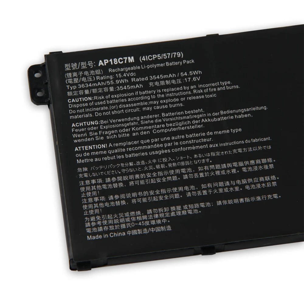 Replacement Battery AP18C7M AP18C7K 3634mAh For Acer Swift 3 5 SF514-54GT SF514-54T SF514-55T SF313-52T Quality Batteries