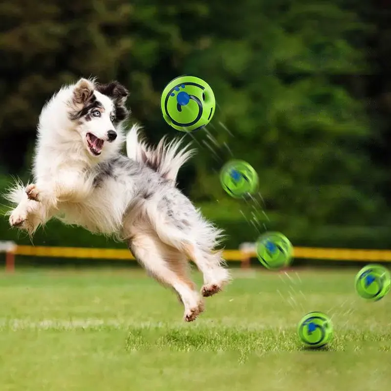 Wobble Wag Giggle Glow Ball, interaktives Aufmerksamkeitsspielzeug für Hunde, lustiger Giggle-Sounds-Ball, wenn gerollt oder schüttelt ist für den Spaß von Hunden – Detail 11