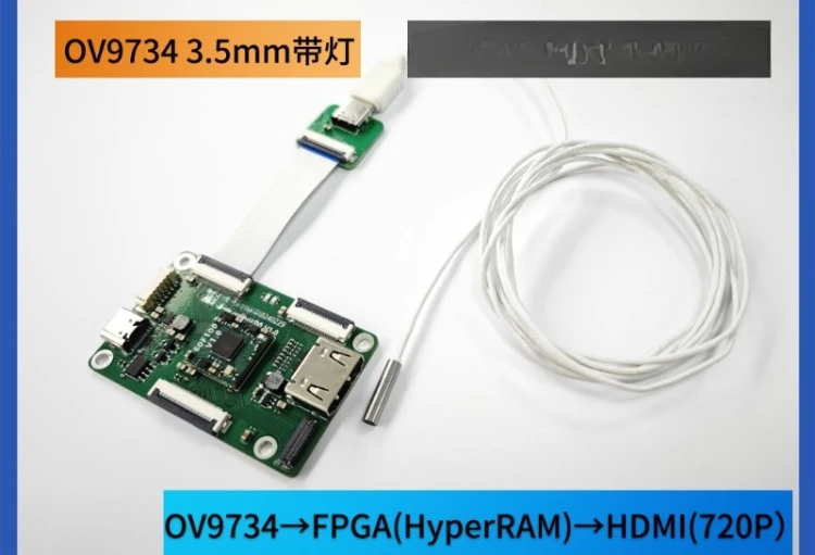 [VF-OV9734] Endoscopic camera MIPI 720P Eilinx FPGA acquisition HDMI display provides source code