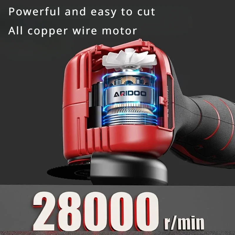 16.8V 28000RPM Rechargeable Diamond Cut Grinding Tool for Polishing Multifunctional Cordless Electric Angle Grinder