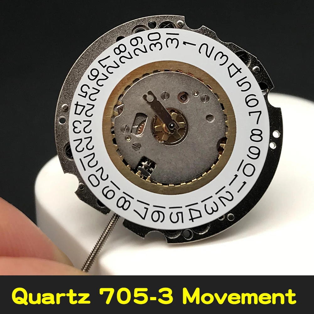 

Replacement Quartz Watch Movement White Datewheel Chronograph Watch Parts for Ronda 705 705.3 Quartz Movement Accessories