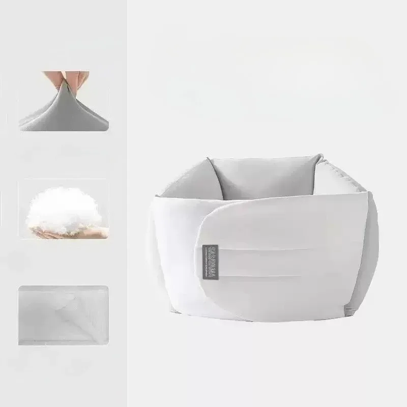 Adult Sleep Pillow Deep Sleep Protection Cotton Velvet Pillow Lying Flat Side Lying Protection Massage Waist Protection Pillow