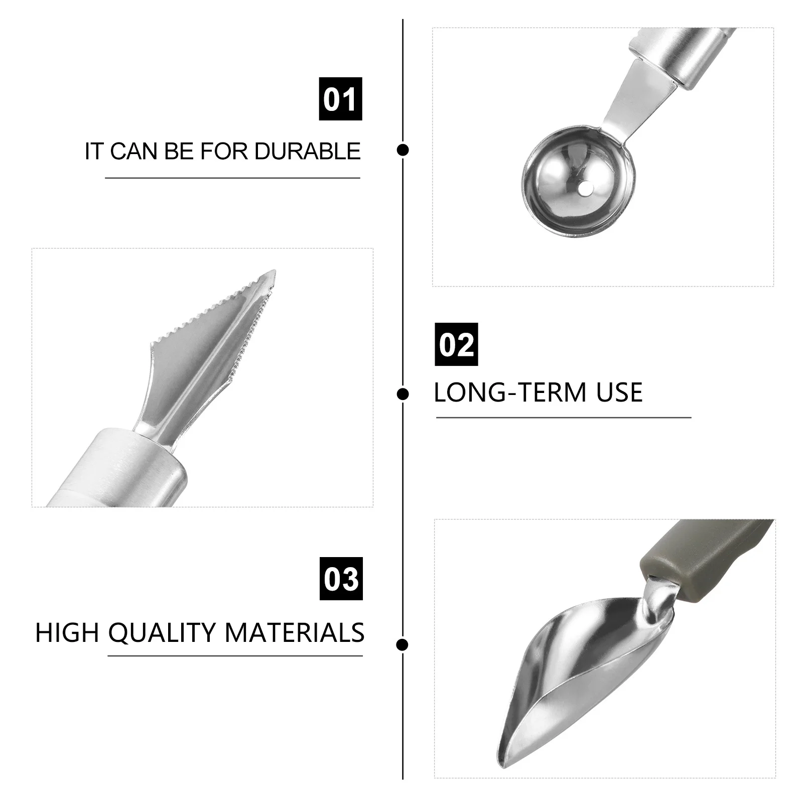 

4 pcs Stainless Steel Decorating Spoon For Baking Coffee Art Sauce Plating Culinary Tool Kitchen Saucier Painting Pencil