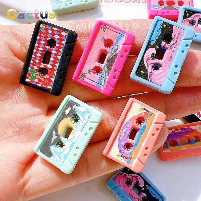 10Pcs Dollhouse Miniature Simulation Retro Tape Model DIY Accessories Toys Deacorations Ornaments