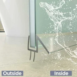 Shower Seal Strip 50cm Replacement Parts Transparent Door Bottom Seal Strip 6/8/10/12mm Water Deflector Glass Fixture Bathroom