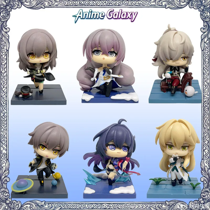 

Honkai: Star Rail Time Of Departure Theme Chibi Figure Collectible Model Toy Desktop Decor Ornament Gift For Game Fans