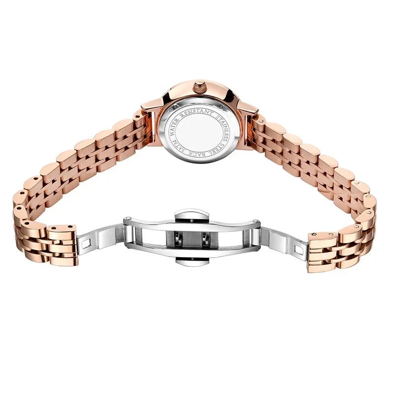 2025 zido relógio de quartzo para mulher de alta qualidade relógio feminino moda elegante relógios femininos redondo automático pulseira aço inoxidável