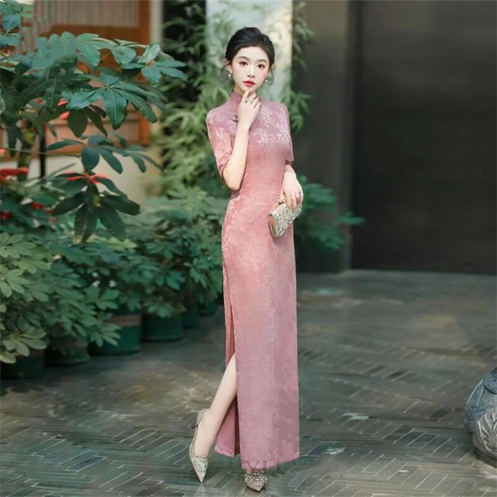 الملابس الصينية التقليدية فستان شيونغسام تشيباو النمط الصيني العرقي نمط حفلة عرض مسرحي ملابس عتيقة الصيف الجنية