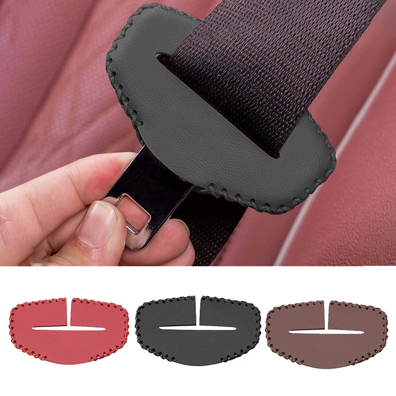 

PU Leather Car Seat Belt Buckle Cover Protector For Mercedes Benz A B C E S M Class W211 W212 W168 W169 W245 W246 W204 W163 W164