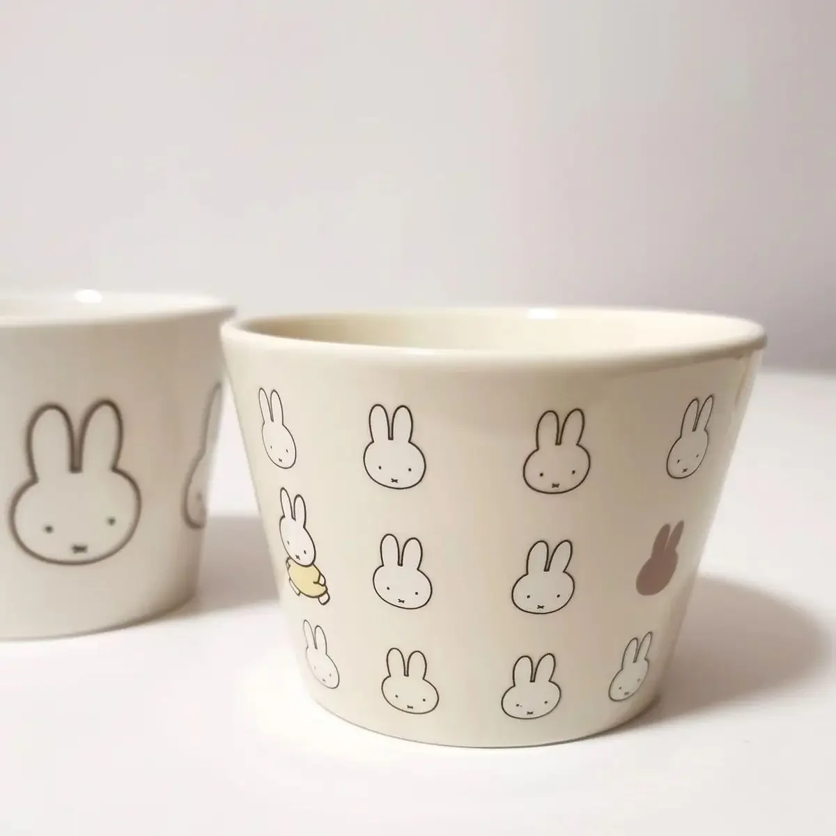 Miffy dessin animé lait café dessin animé tasse en céramique Portable petit déjeuner yaourt Dessert tasse Kawaii cadeau