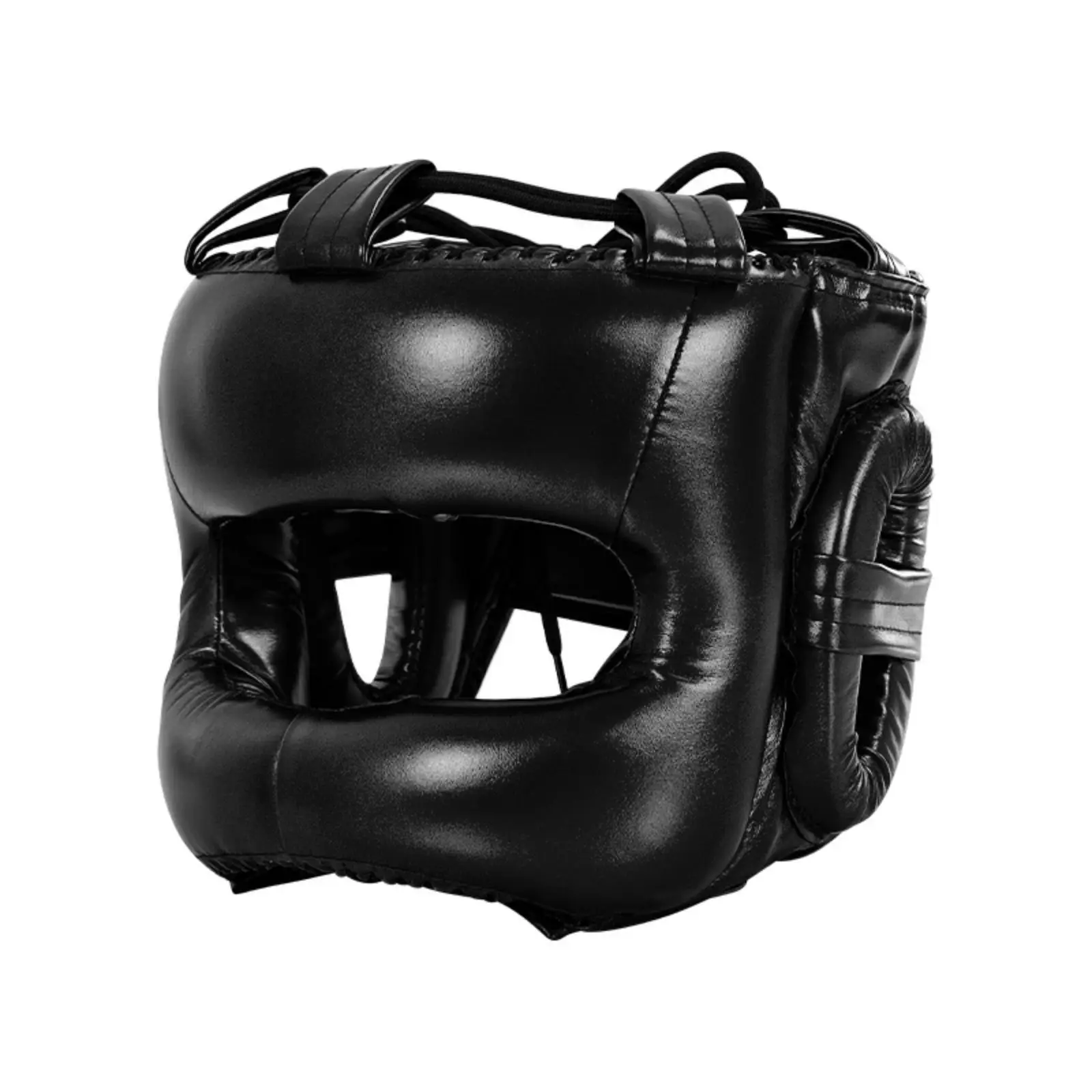 Taekwondo Headgear with Secure Lacing for Adult Training Sparring and Competition Use