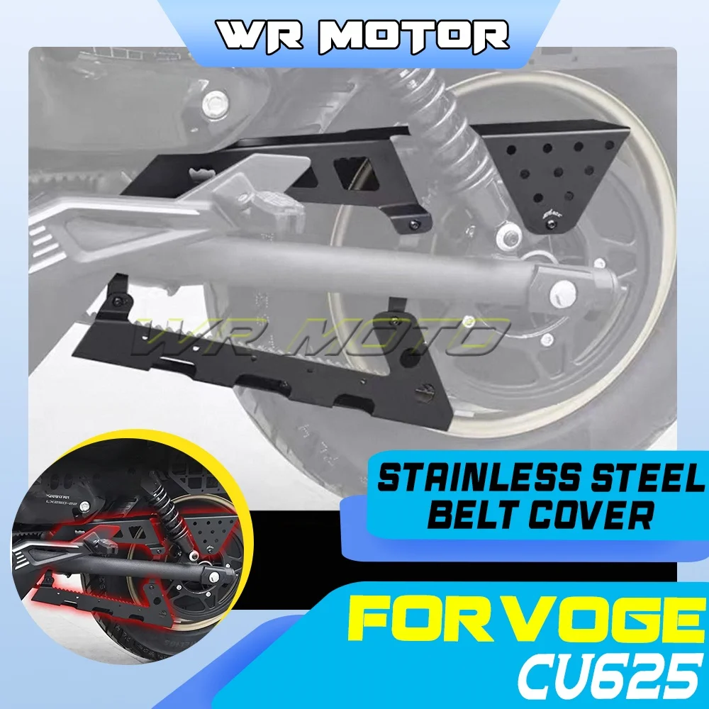 Motorcycle Stainless Sprocket Chain Protective Guard Cover For VOGE CU625 Cruiser Drive‑Train Mod Accessory
