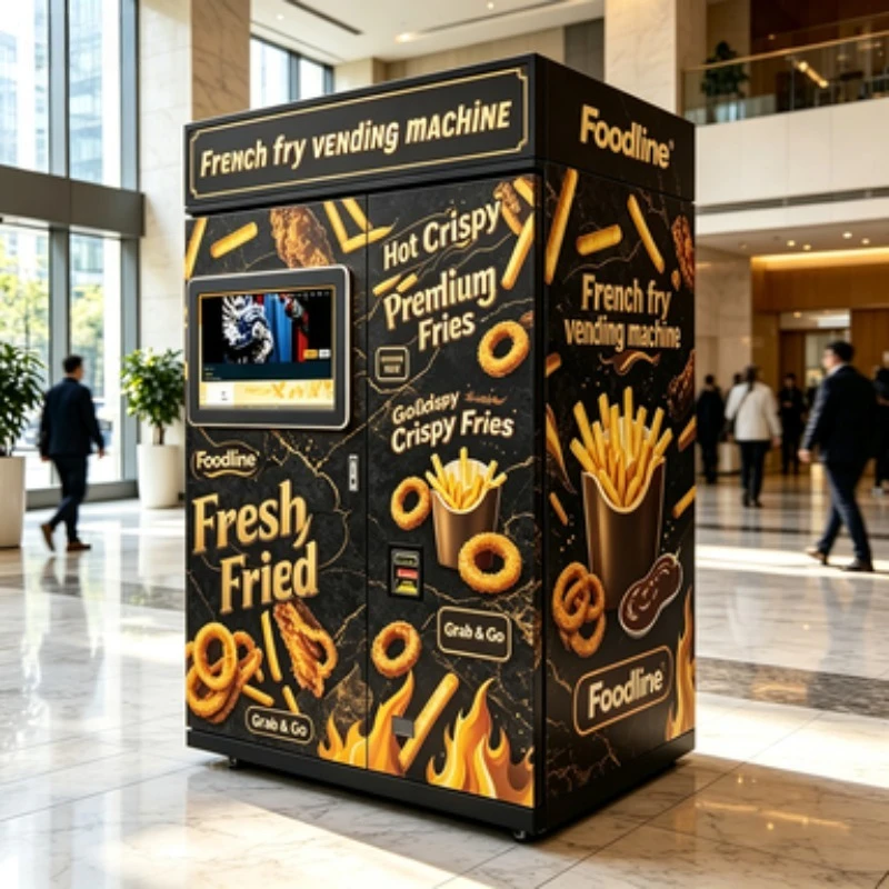 Wholesale Chips Vending Machine Touch Screen Custom Outdoor Fully Automatic Hot Food Chips French Fries Vending Machine