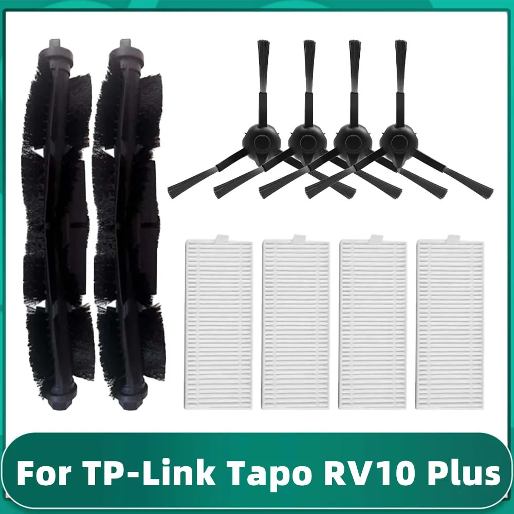 For TP-Link Tapo RV10 Plus Robot Vacuums Roller Main Side Brush Hepa Filter Spare Part Accessory