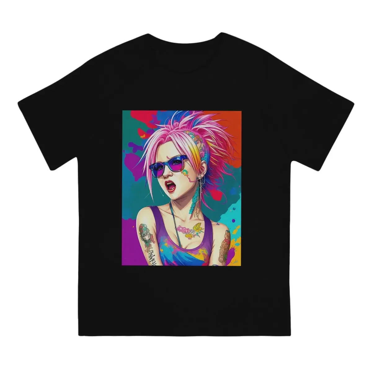 American Singer And Actor Nominated For An Emmy Award Unique TShirt Cyndi Lauper Casual T Shirt Hot Sale T-shirt For Adult