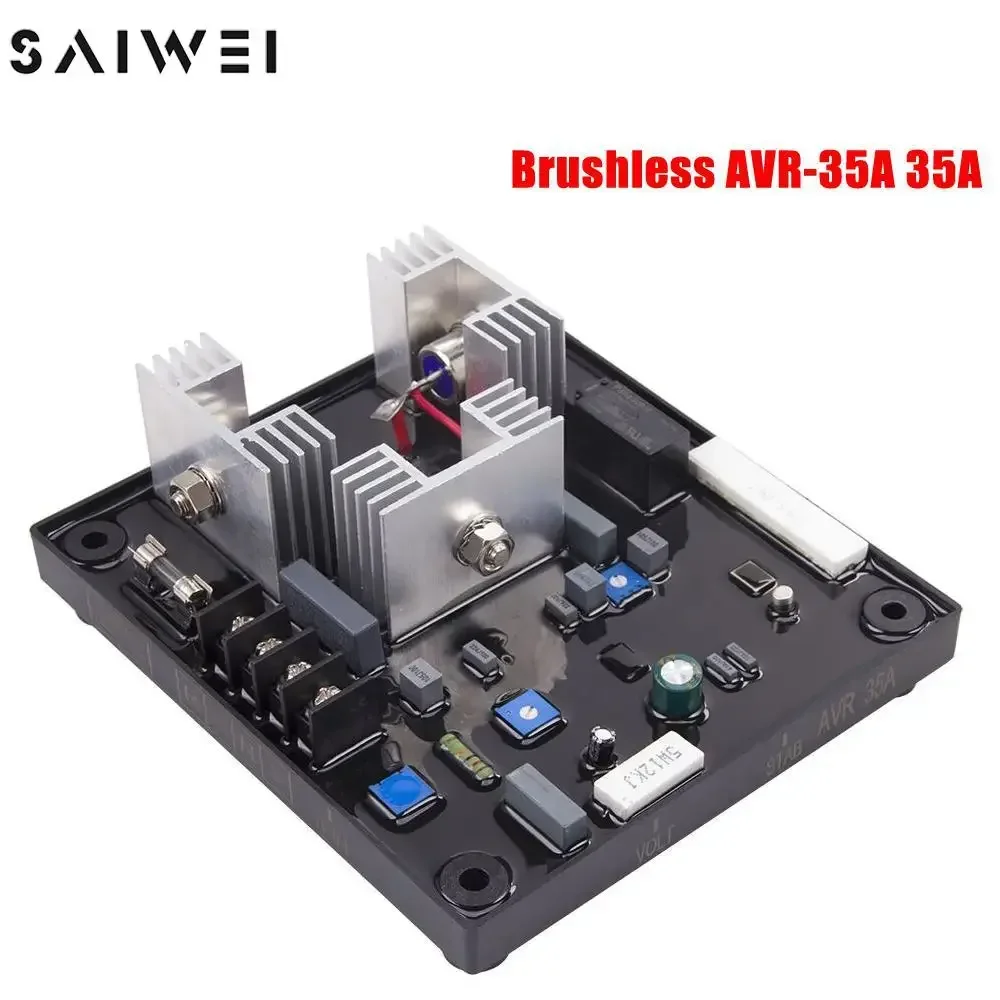 AVR AVR-35A Brushless Generator Automatic Voltage Regulator for Alternator Generator Stabilizer Control Module Parts POW50A